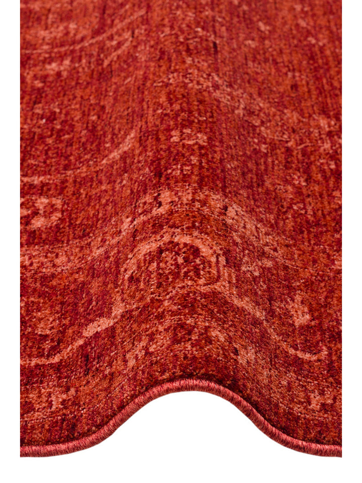 Tabriz Series Vintage Patterned Modern Soft Textured Carpet 03 RED