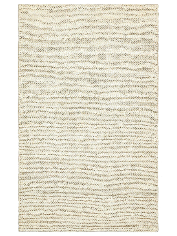 Baccarat Jüt %100 Naturel Oturma Odası Koridor Antre Mutfak Balkon El Dokuma Hasır Halı BAC WHITE - Carpetdocia - kusbakisi