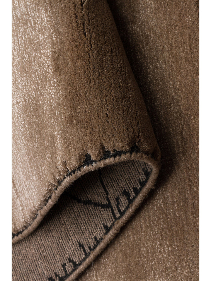 Dakar Serie Woll-, Rayon- und Polyester-Mischung handgeknüpfter Teppich TAUPE