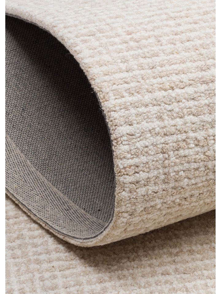 Tapis tissé à la main en mélange de laine et coton série Dublin NATURAL