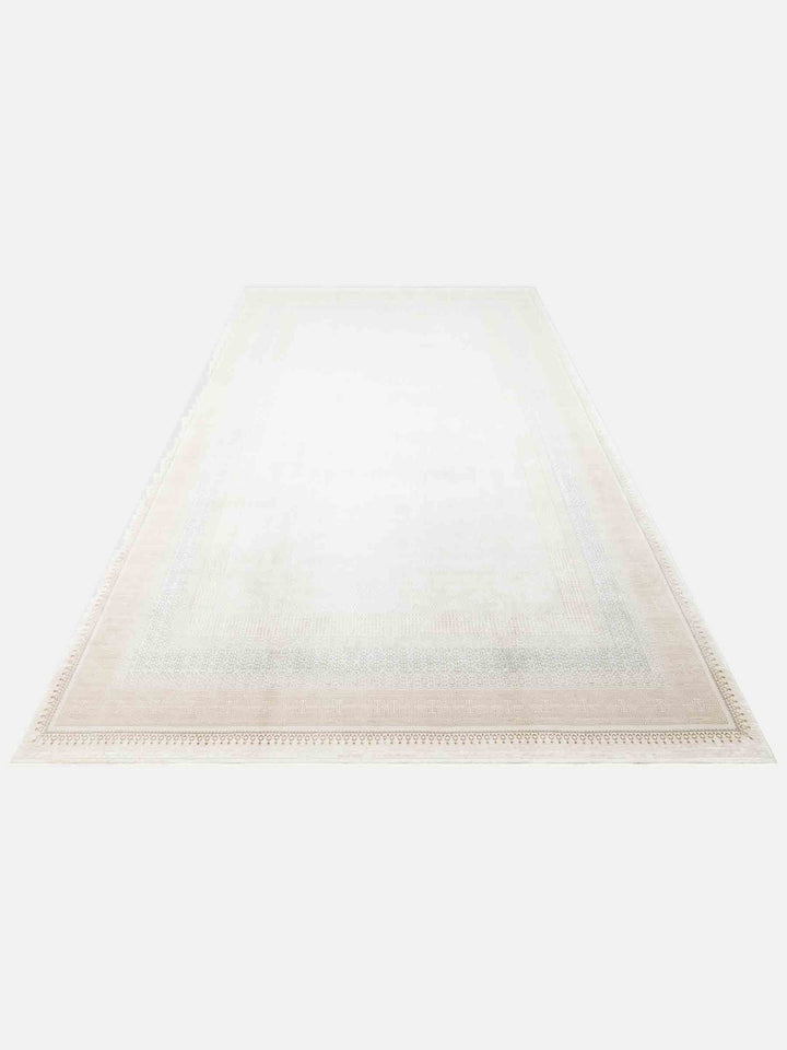 Mumbai Serisi Modern Desenli Yüksek Kalite Sık Dokuma Parlak Salon Halısı 07 CREAM GOLD - Carpetdocia