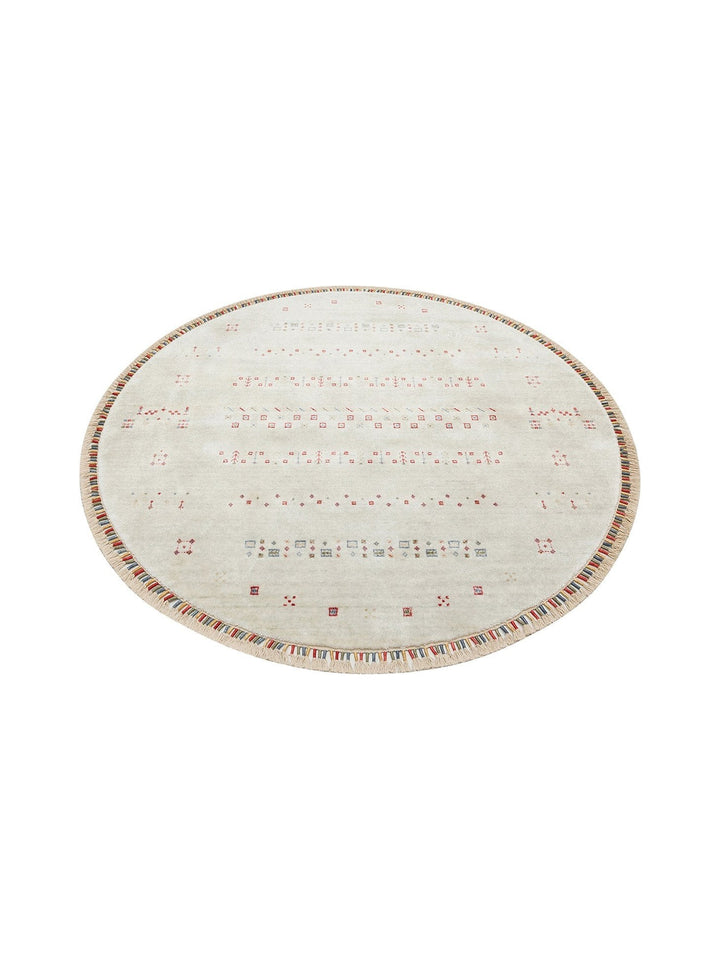 Oushak Carnaval Tappeto Moderno Uşak in TENCEL™ realizzato a mano, 100% naturale, facile da pulire, 06 BEIGE Q