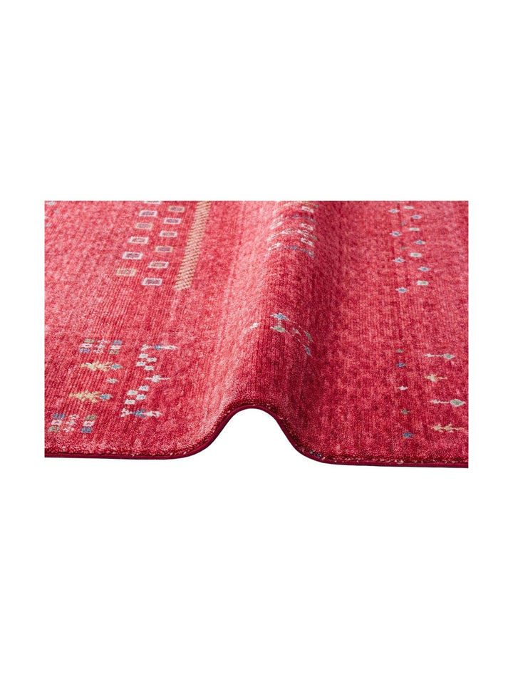 Oushak Carnaval Tappeto Moderno Uşak in TENCEL™ realizzato a mano, 100% naturale, facile da pulire, 06 RED
