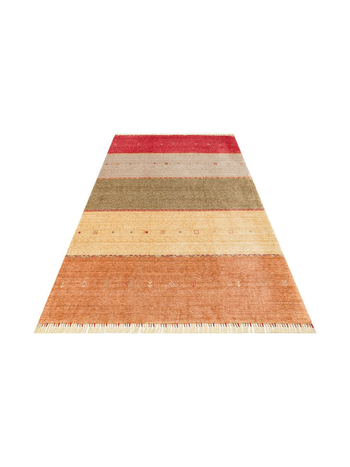 Oushak Carnaval 100% Natural Easy to Clean Handcrafted TENCEL™ Modern Uşak Carpet 11 RED AUTUMN