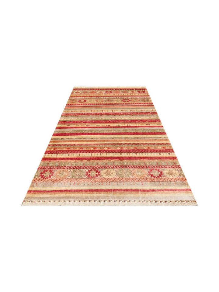 Oushak Carnaval 100% Natural Easy to Clean Handcrafted TENCEL™ Modern Uşak Carpet 12 RED AUTUMN