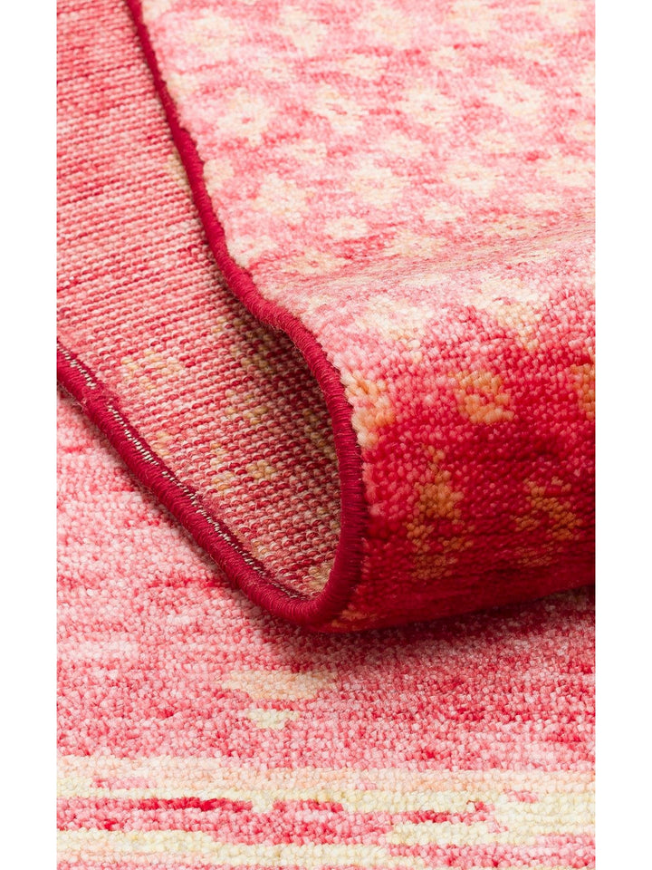Oushak Carnaval 100% Natural Easy to Clean Handmade TENCEL™ Modern Uşak Carpet ZR 15 RED AUTUMN