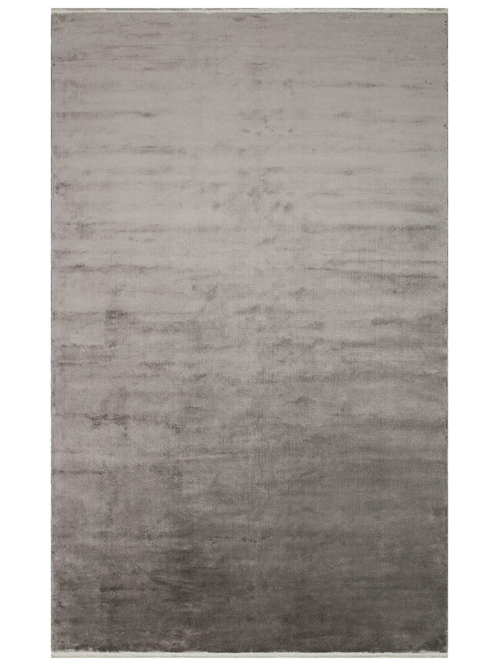 Oushak Plain %100 Naturel Düz Renk El Emeğiyle Özel Tezgahlarda Üretilen Viskon Uşak Halısı PLNDGREY - Carpetdocia - kusbakisi