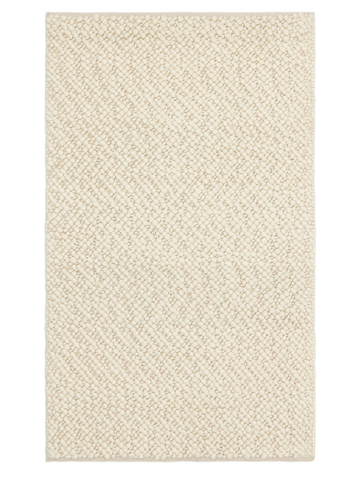 Woolstar %100 Naturel Kazak Desenli Salon Oturma Odası Koridor Antre El Dokuma Örgü Halı 06 CREAM - Carpetdocia - kusbakisi