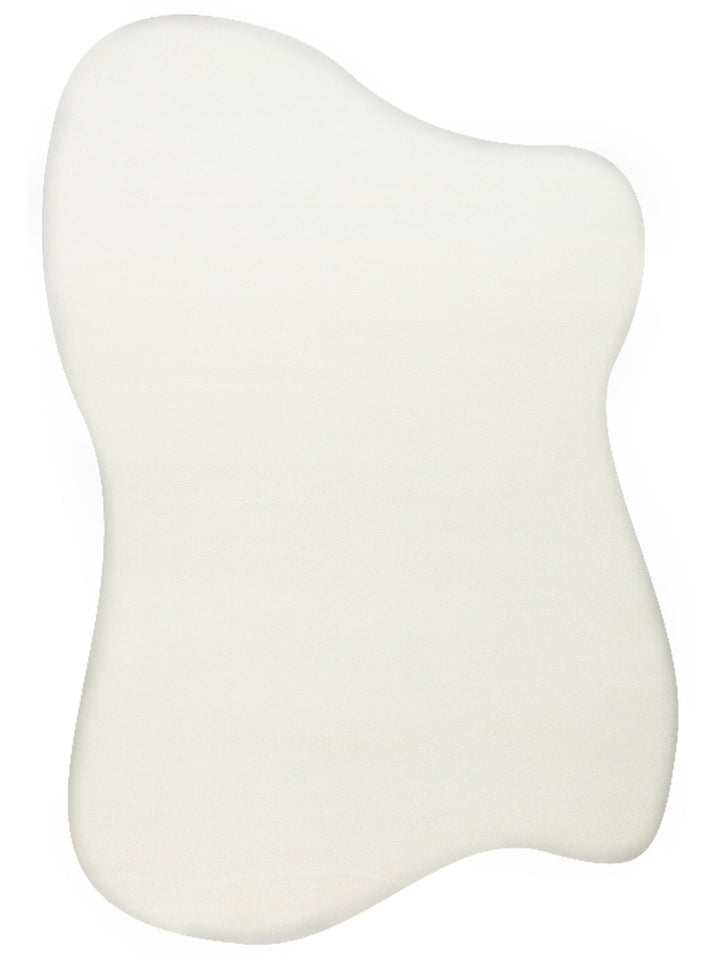 سجادة بييس آرت هاف ناعمة الملمس أنيقة شاجي 01 أبيض