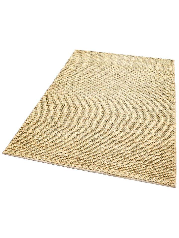 Baccarat Jüt %100 Naturel Oturma Odası Koridor Antre Mutfak Balkon El Dokuma Hasır Halı BAC CREAM - Carpetdocia