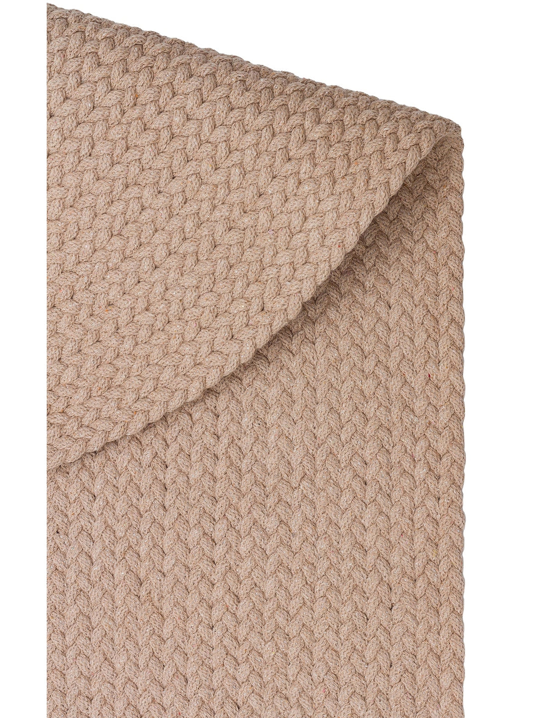 Cancun Renkli Jüt Görünümlü Hasır Örgü Halı 18 BEIGE - Carpetdocia