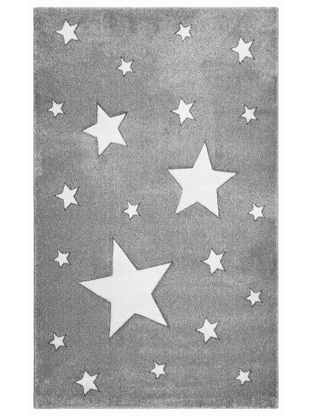 Carpetdocia Kids Eğlenceli Gülen Bulut Çocuk Halısı 13 GREY - Carpetdocia