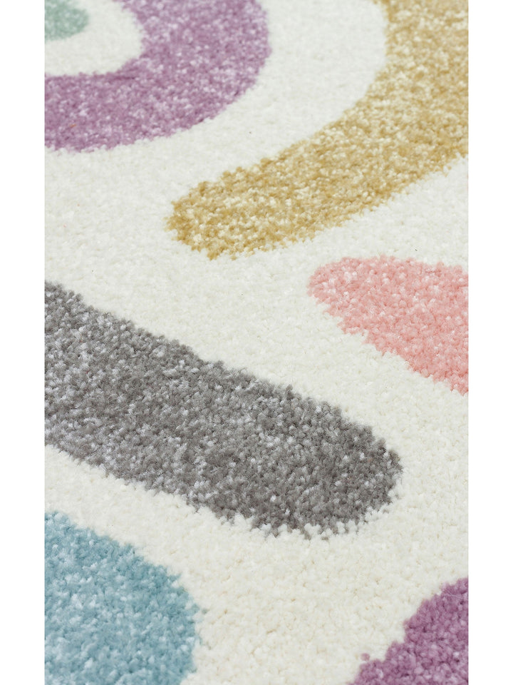 Carpetdocia Kids Eğlenceli Pastel Çocuk Halısı 20 PASTEL - Carpetdocia