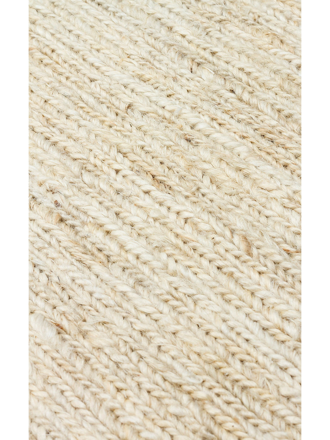 Coffee %100 Naturel Kendir Oturma Odası Salon Koridor Antre Yatak Odası Örgü Halı PLAIN IVORY - Carpetdocia