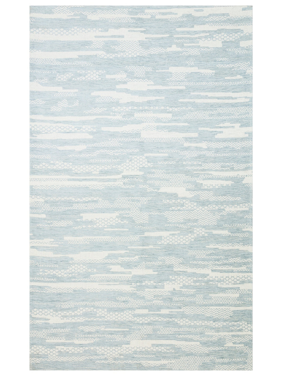 Didim Kaymaz Tabanlı Modern Oturma Odası Salon Koridor Mutfak İnce Dokuma Halı 01 BLUE - Carpetdocia