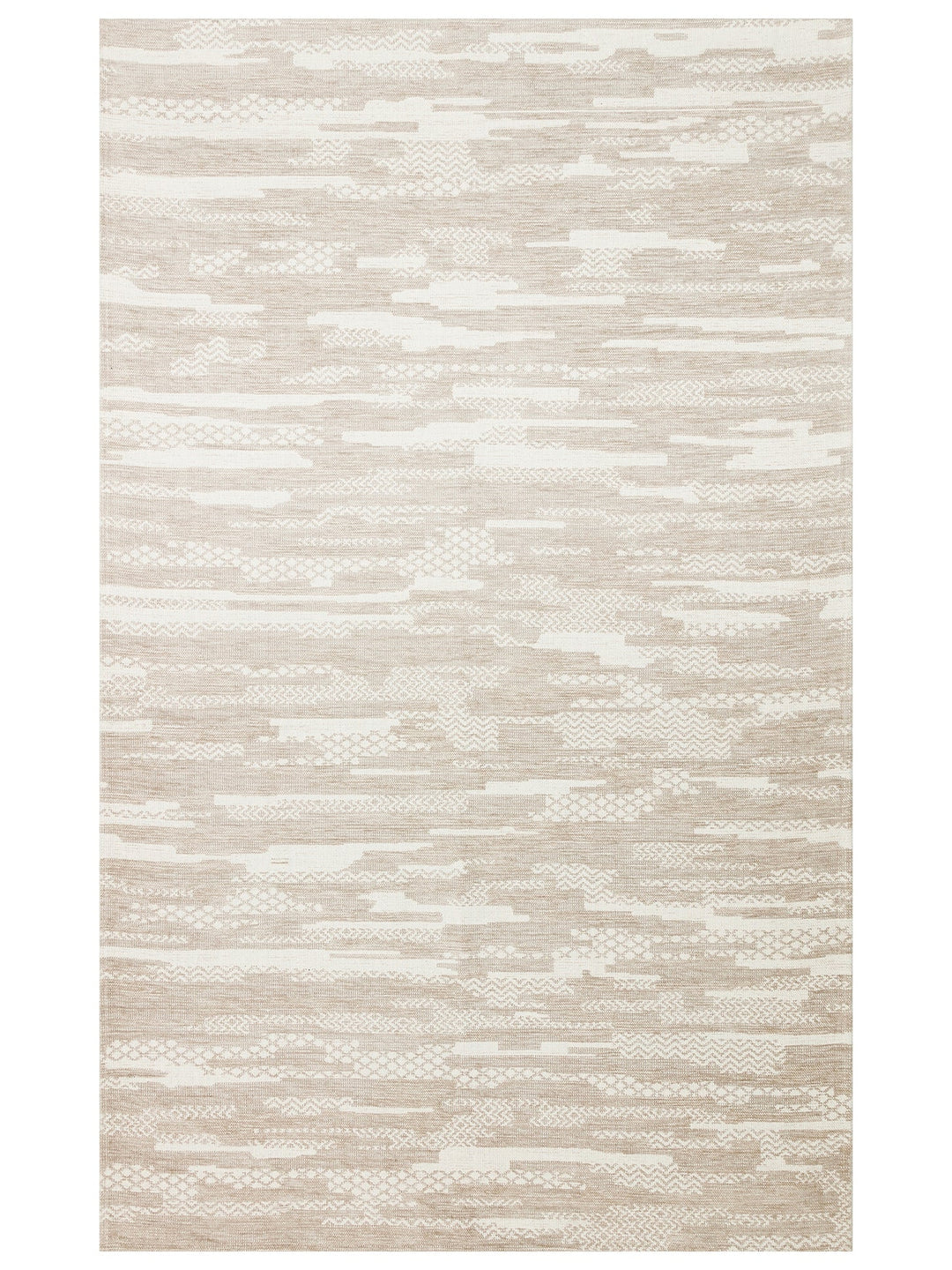 Didim Kaymaz Tabanlı Modern Oturma Odası Salon Koridor Mutfak İnce Dokuma Halı 01 CREAM - Carpetdocia