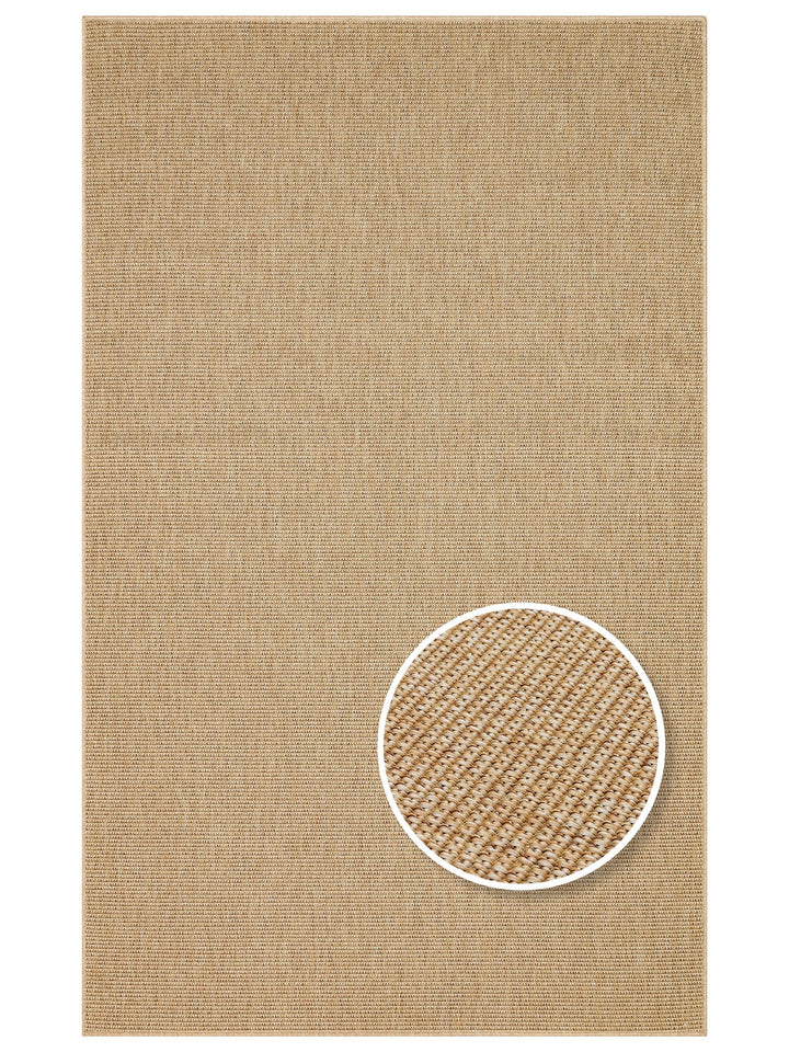 Dream İç ve Dış Mekan Kullanımına Uygun Kolay Temizlenebilir Sisal Görünümlü Halı 2702 GOLD - Carpetdocia