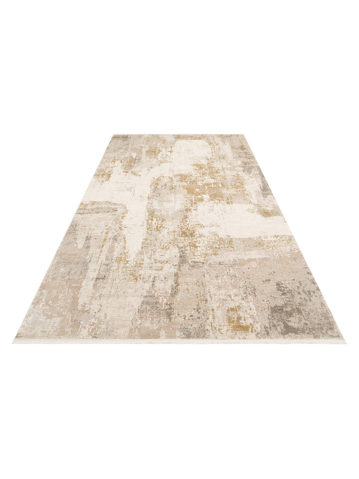 Elegant Özel Işıltılı Yüksek Kaliteli Sık Dokuma Salon Oturma Odası Koridor Modern Halı 34CREAMGOLDX - Carpetdocia