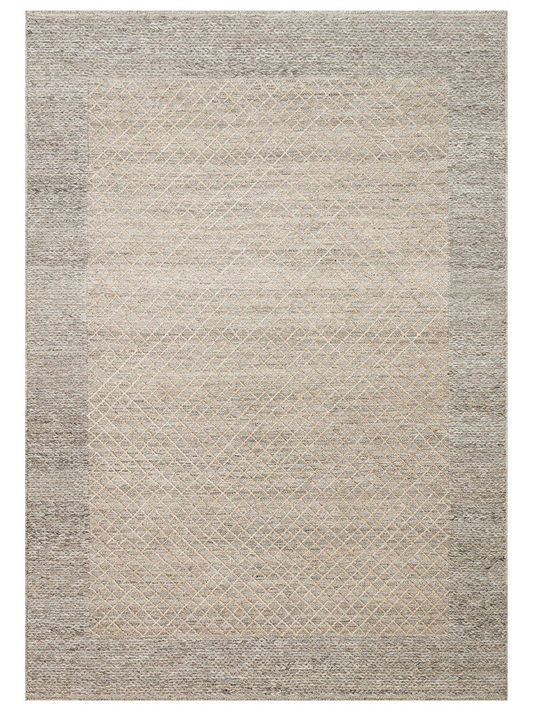 Herringbone Series Hand Woven Modern Ethnic Living Room Bedroom Carpet BEIGE