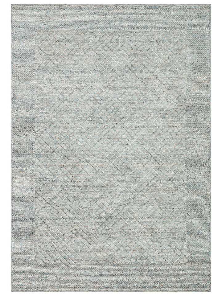 Herringbone Serisi El Dokuma Modern Etnik Salon Oturma Odası Yatak Odası Halı BLUE - Carpetdocia
