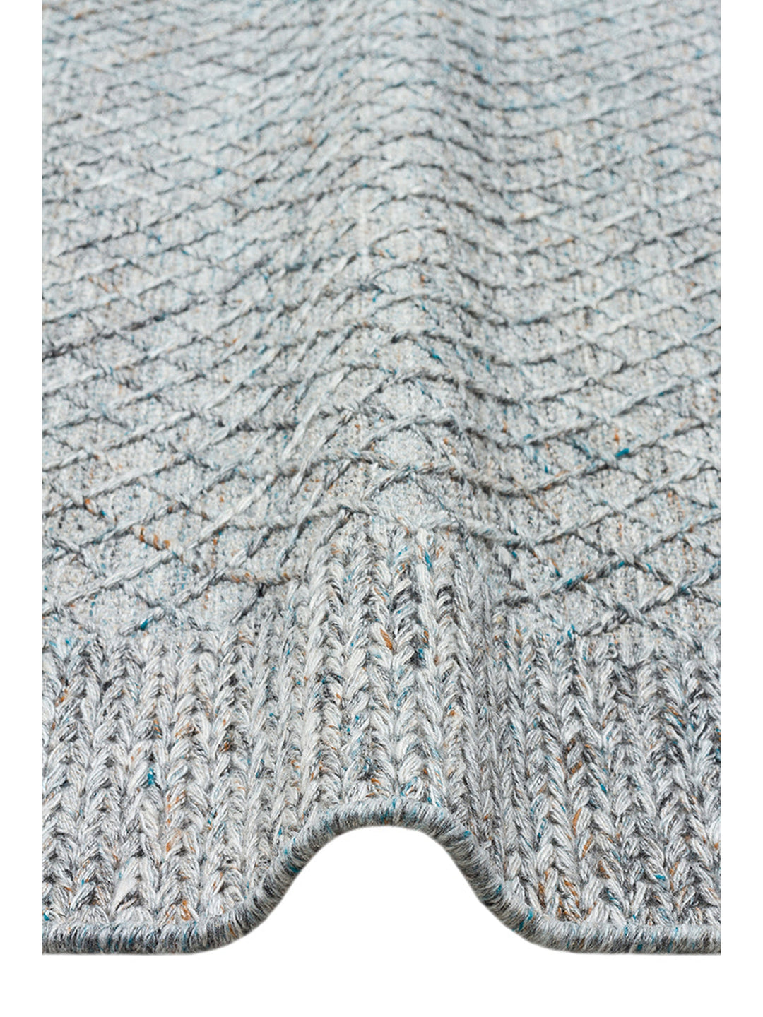 Herringbone Serisi El Dokuma Modern Etnik Salon Oturma Odası Yatak Odası Halı BLUE - Carpetdocia