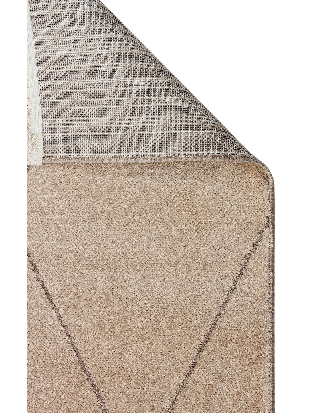 Lounge Serisi Etnik Desenlere Sahip Salon Oturma Odası Koridor Yumuşak Modern Halı 02 BEIGE - Carpetdocia