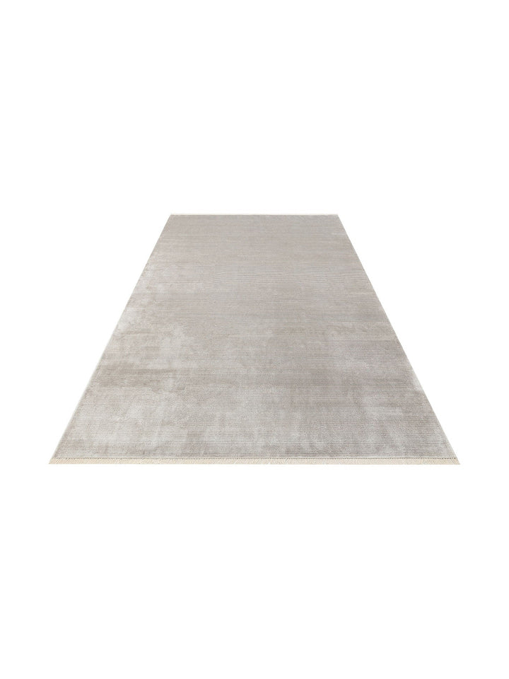 Montenegro Viskon Karışımlı Sade Desenli Sık Dokuma Oturma Odası Salon Koridor Modern Halı 01 GREY - Carpetdocia