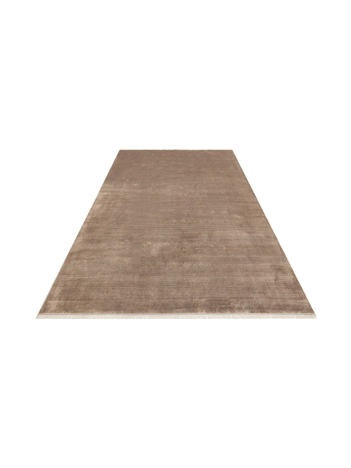 Montenegro Viskon Karışımlı Sade Desenli Sık Dokuma Oturma Odası Salon Koridor Modern Halı 01VIZGREY - Carpetdocia
