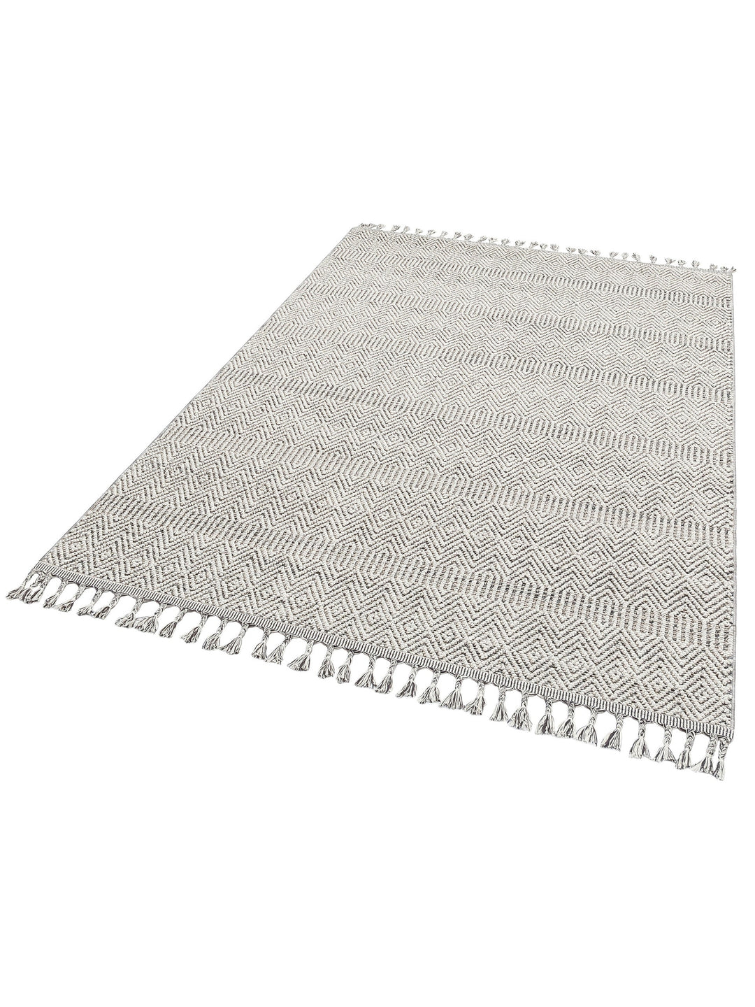 Ole Serisi Hasır Dokuma Oturma Odası Salon Koridor Antre Mutfak Modern İskandinav Halı 01 GREY - Carpetdocia
