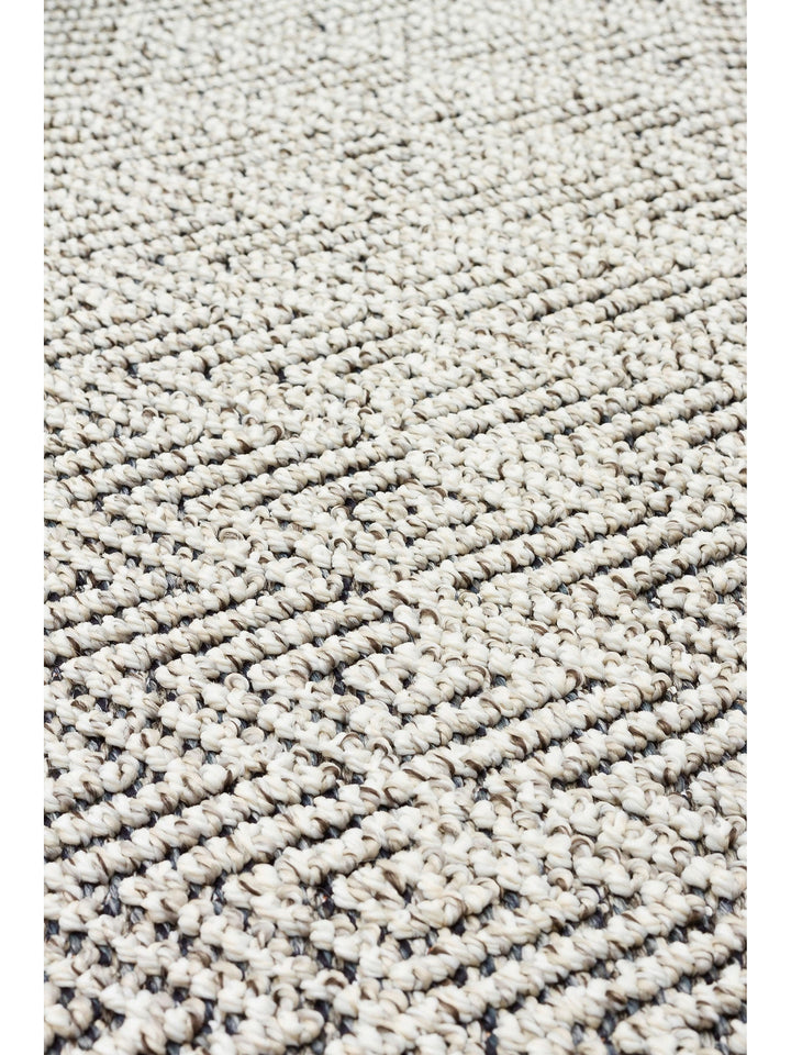 Ole Serisi Hasır Dokuma Oturma Odası Salon Koridor Antre Mutfak Modern İskandinav Halı 01 GREY - Carpetdocia