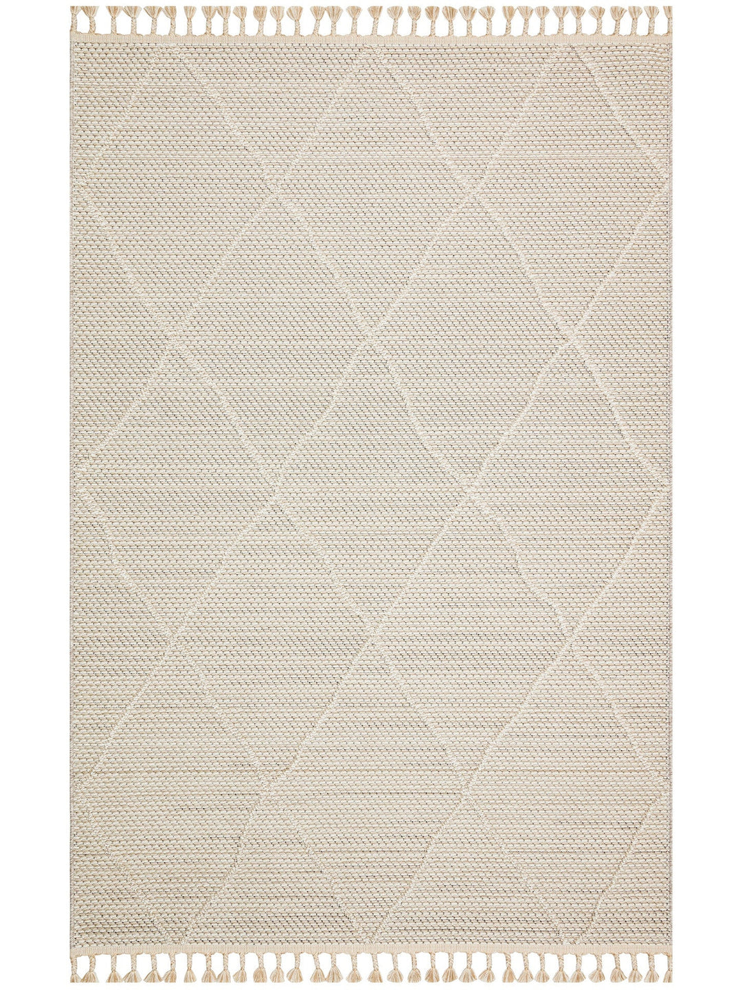 Ole Serisi Hasır Dokuma Oturma Odası Salon Koridor Antre Mutfak Modern İskandinav Halı 02 BEIGE - Carpetdocia