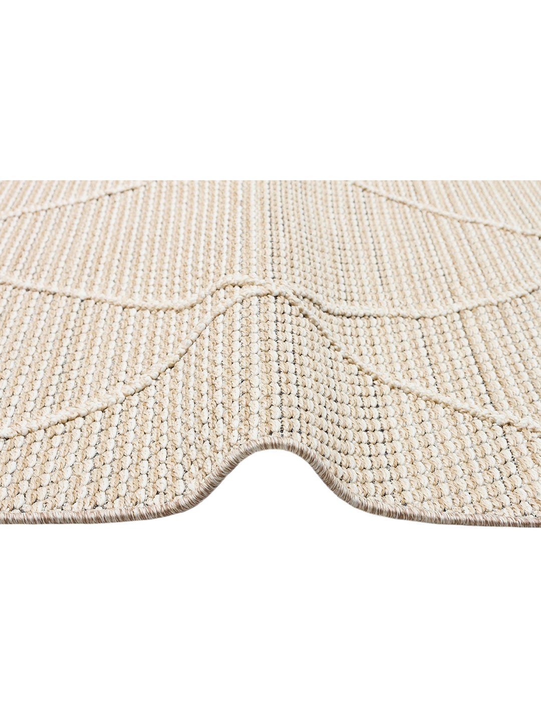 Ole Serisi Hasır Dokuma Oturma Odası Salon Koridor Antre Mutfak Modern İskandinav Halı 02 BEIGE - Carpetdocia