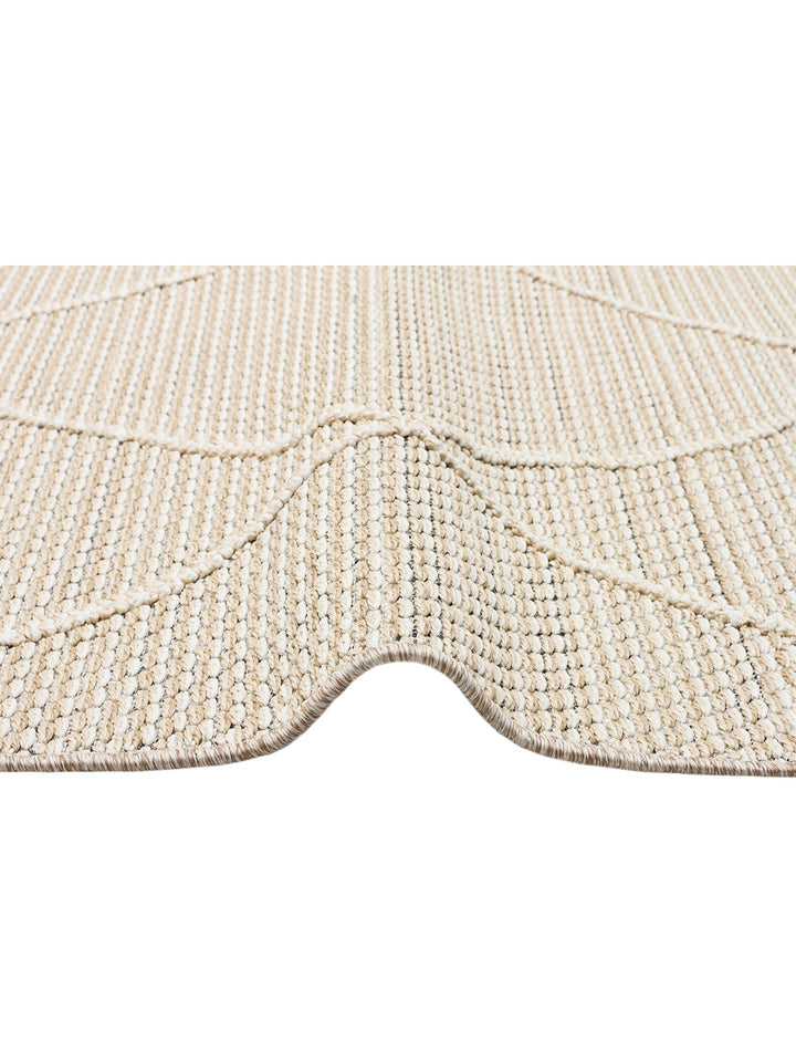 Ole Serisi Hasır Dokuma Oturma Odası Salon Koridor Antre Mutfak Modern İskandinav Halı 02 BEIGE - Carpetdocia