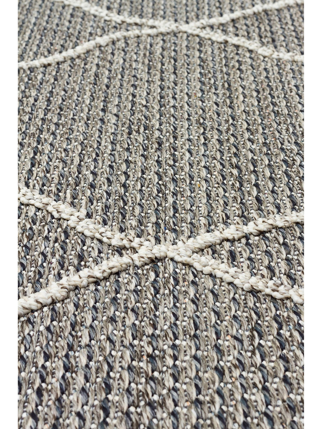 Ole Serisi Hasır Dokuma Oturma Odası Salon Koridor Antre Mutfak Modern İskandinav Halı 02 GREY - Carpetdocia