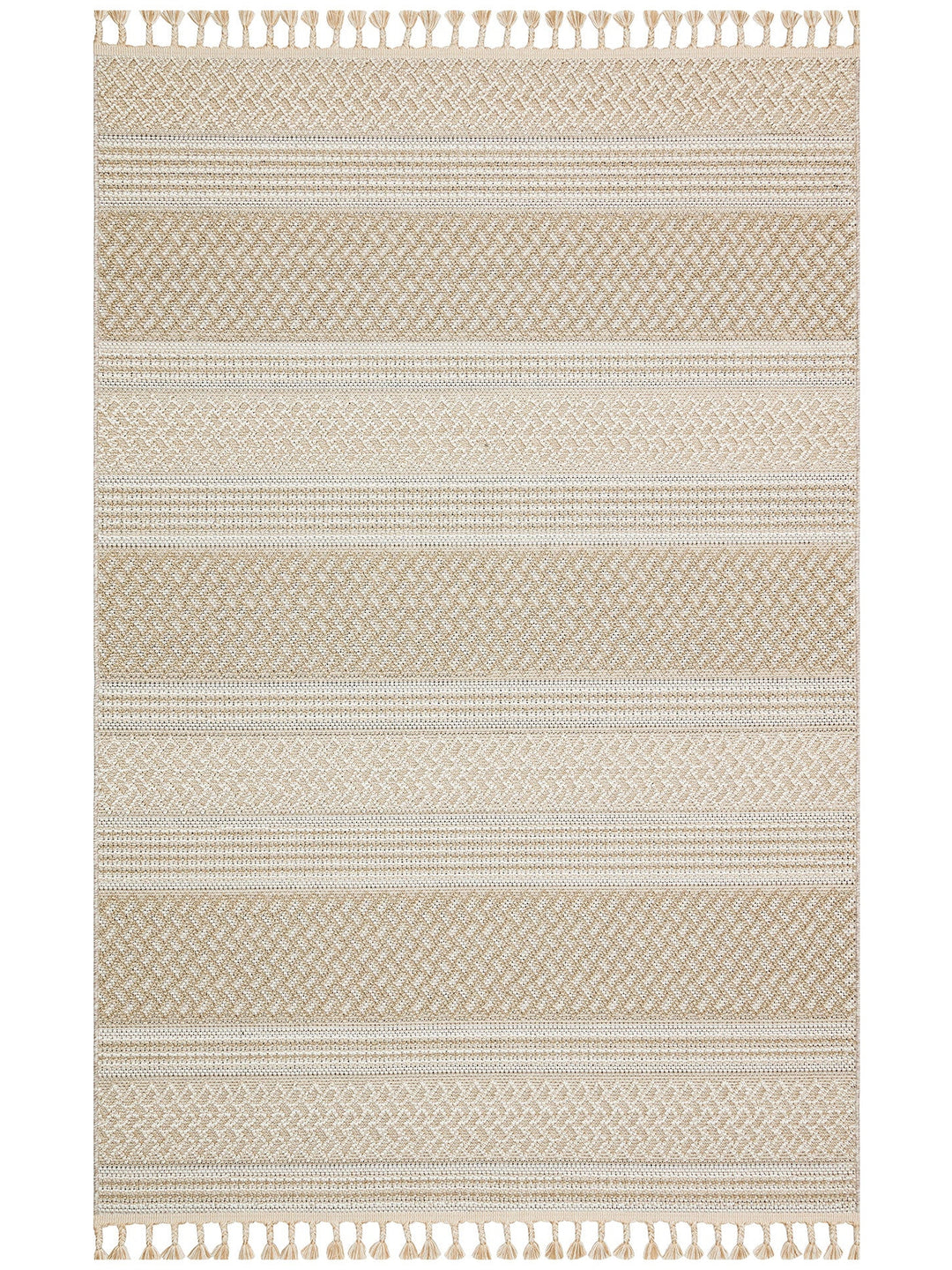 Ole Serisi Hasır Dokuma Oturma Odası Salon Koridor Antre Mutfak Modern İskandinav Halı 05 BEIGE - Carpetdocia