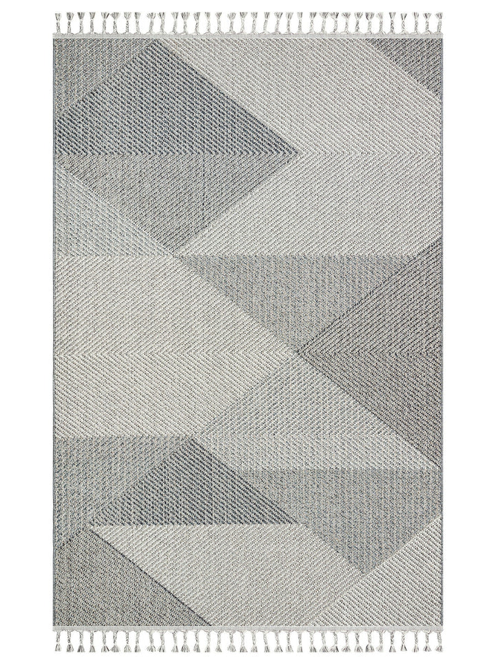 Ole Serisi Hasır Dokuma Oturma Odası Salon Koridor Antre Mutfak Modern İskandinav Halı 08 GREY MULTI - Carpetdocia
