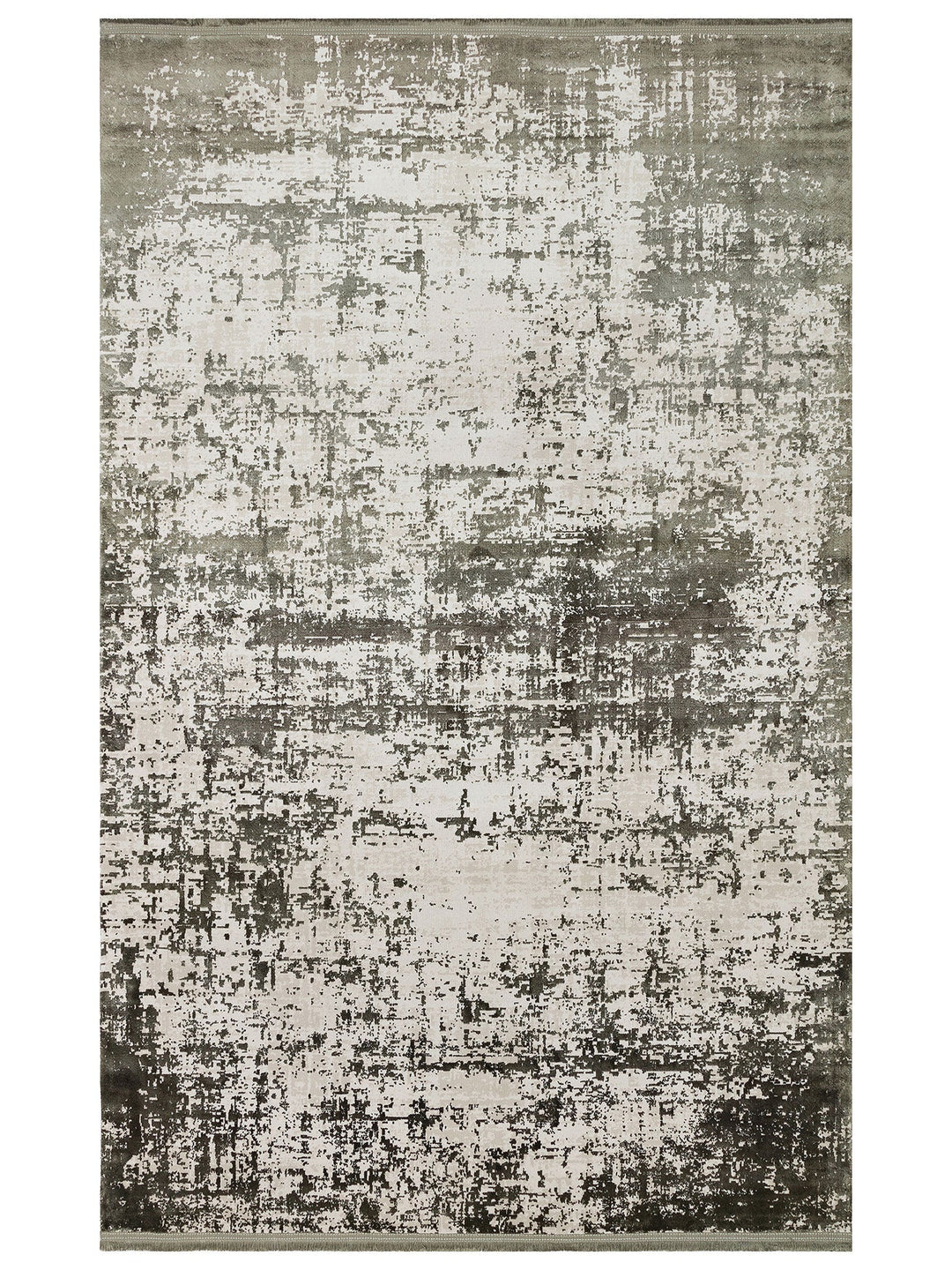 Paris Parlak İpeksi Görünümlü Salon Oturma Odası Koridor Antre Modern Halı 01 D.GREEN NW - Carpetdocia