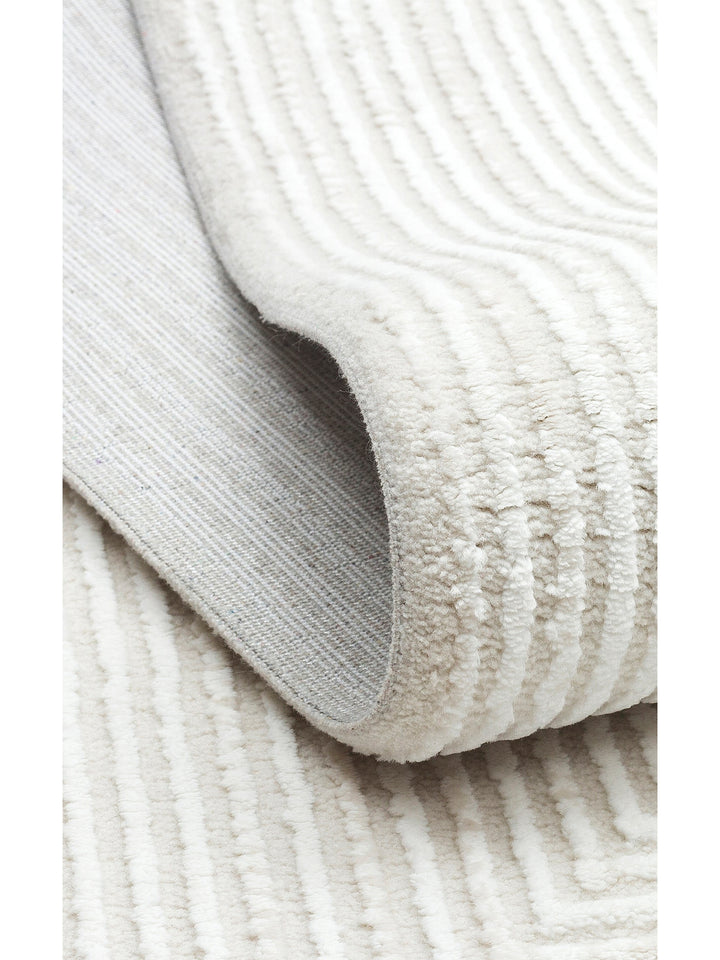 Pasific Serisi Eskitme Desenli Salon Oturma Odası Koridor Antre Modern Halı 22 CREAM GREY XW - Carpetdocia