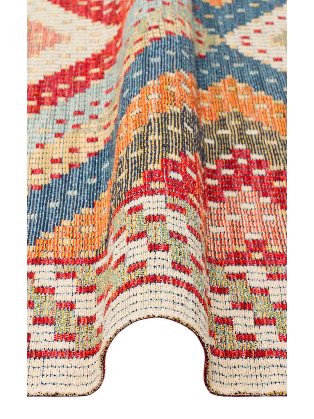 Rota Yıkanabilir, Çift Taraflı Kullanıma Uygun Yumuşak Tuşeli Otantik Kilim 10 RED - Carpetdocia