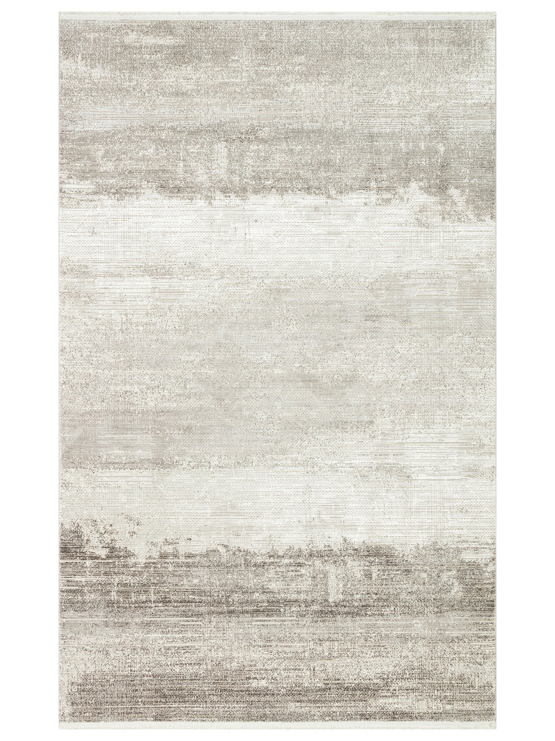 Sahra Serisi Viskon Karışımlı Parlak Şık Salon Halısı 02 CREAM GREY - Carpetdocia