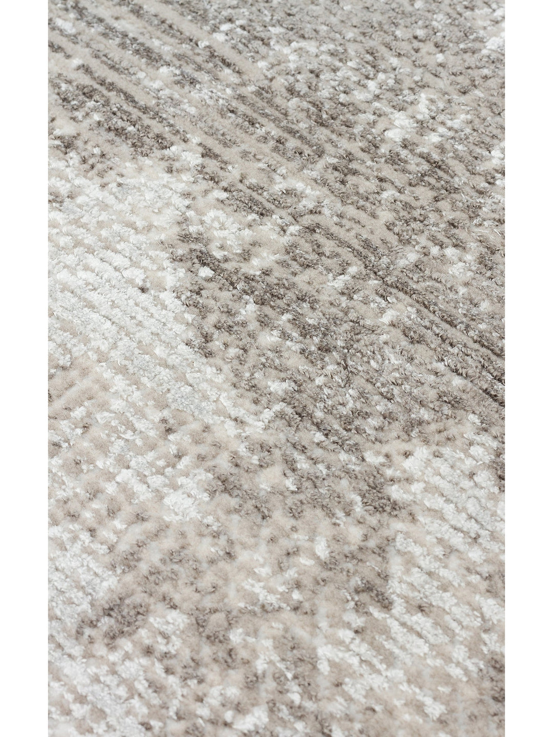 Sahra Serisi Viskon Karışımlı Parlak Şık Salon Halısı 02 CREAM GREY - Carpetdocia