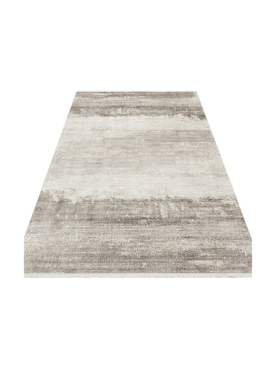 Sahra Serisi Viskon Karışımlı Parlak Şık Salon Halısı 02 CREAM GREY - Carpetdocia