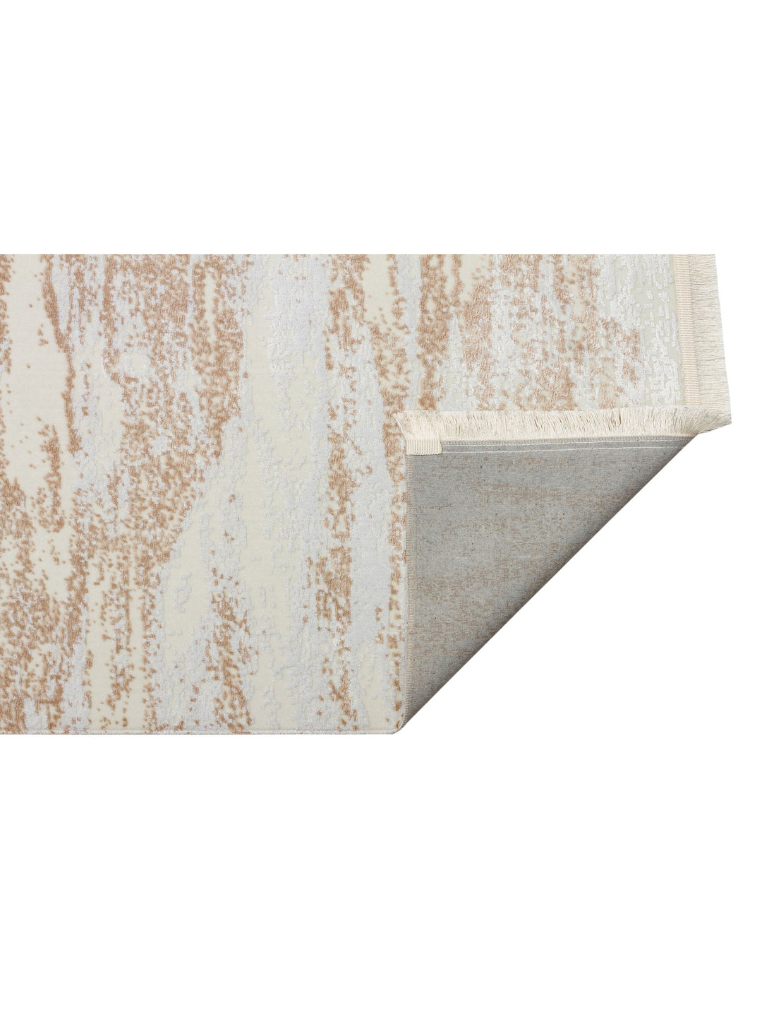 Smooth Yıkanabilir Kaymaz Parlak Oturma Odası Salon Koridor İnce Dokuma Modern Halı 01 CREAMBEIGE XW - Carpetdocia