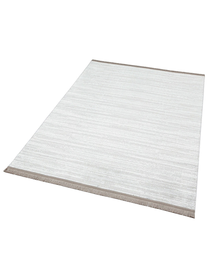 Smooth Yıkanabilir Kaymaz Parlak Oturma Odası Salon Koridor İnce Dokuma Modern Halı 09 GREY XW - Carpetdocia
