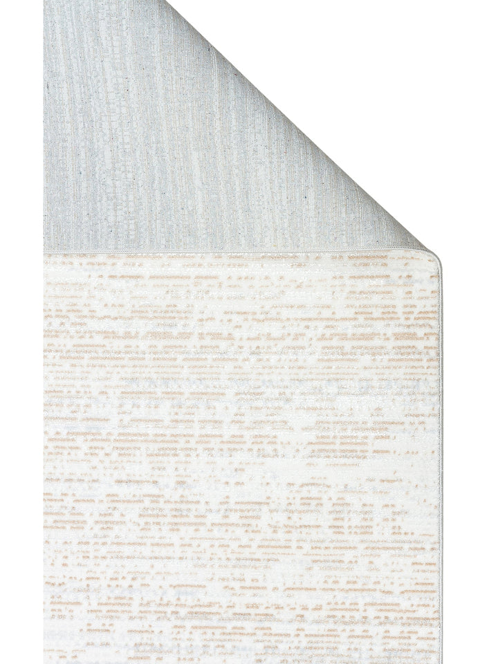 Smooth Yıkanabilir Kaymaz Parlak Oturma Odası Salon Koridor İnce Dokuma Modern Halı 101 BEIGE XW - Carpetdocia
