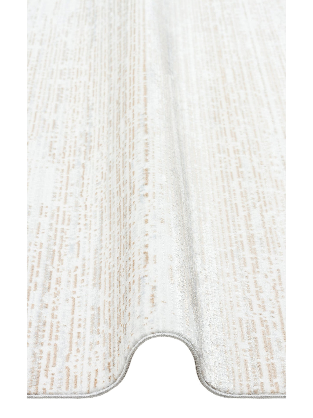 Smooth Yıkanabilir Kaymaz Parlak Oturma Odası Salon Koridor İnce Dokuma Modern Halı 101 BEIGE XW - Carpetdocia