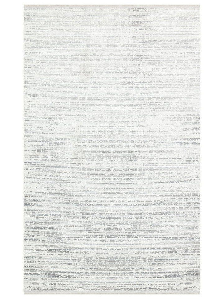 Smooth Yıkanabilir Kaymaz Parlak Oturma Odası Salon Koridor İnce Dokuma Modern Halı 101 L.GREY XW - Carpetdocia
