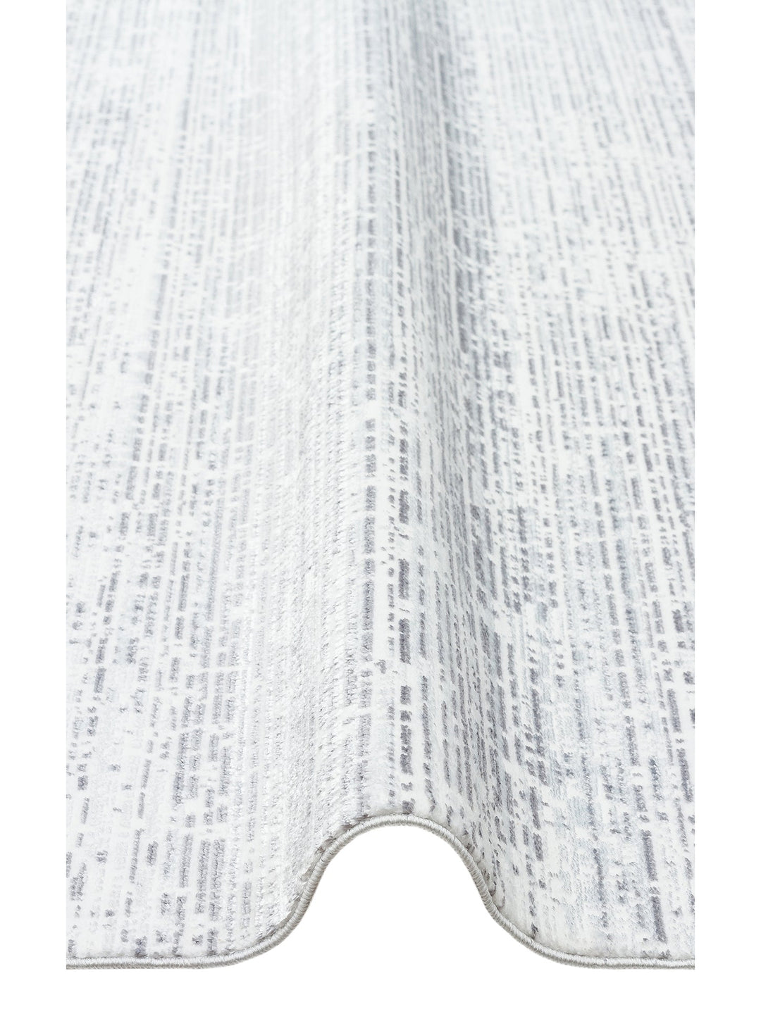 Smooth Yıkanabilir Kaymaz Parlak Oturma Odası Salon Koridor İnce Dokuma Modern Halı 101 L.GREY XW - Carpetdocia