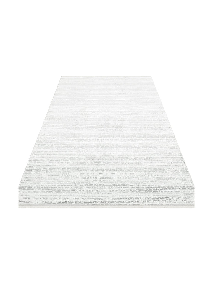 Smooth Yıkanabilir Kaymaz Parlak Oturma Odası Salon Koridor İnce Dokuma Modern Halı 101 L.GREY XW - Carpetdocia