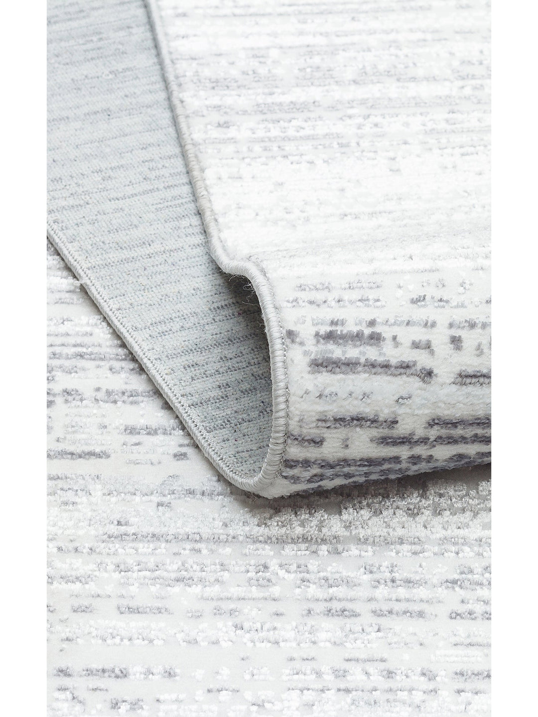 Smooth Yıkanabilir Kaymaz Parlak Oturma Odası Salon Koridor İnce Dokuma Modern Halı 101 L.GREY XW - Carpetdocia